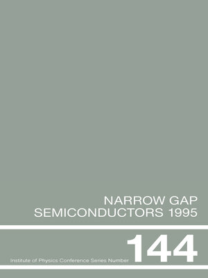 cover image of Narrow Gap Semiconductors 1995